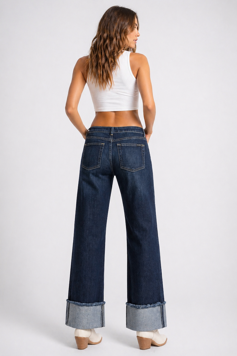Classic Rebel Denim Low Rise Dark Wash GJG DENIM