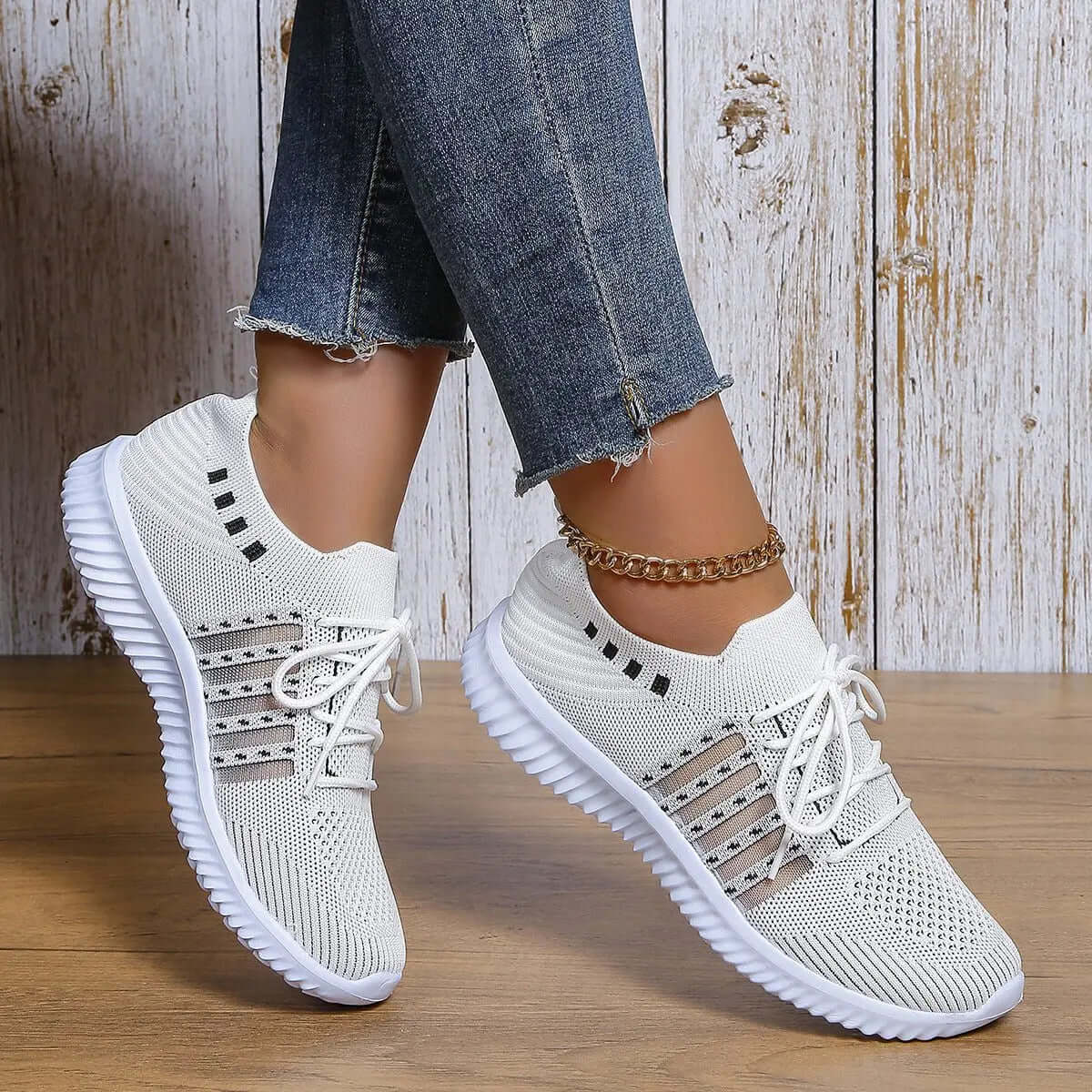 Breathable Lace-up Sneakers for Running & Casual Walking SnagBag