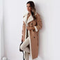 Women’s Belted Double-Breasted Winter Trench Coat FitiqueFit