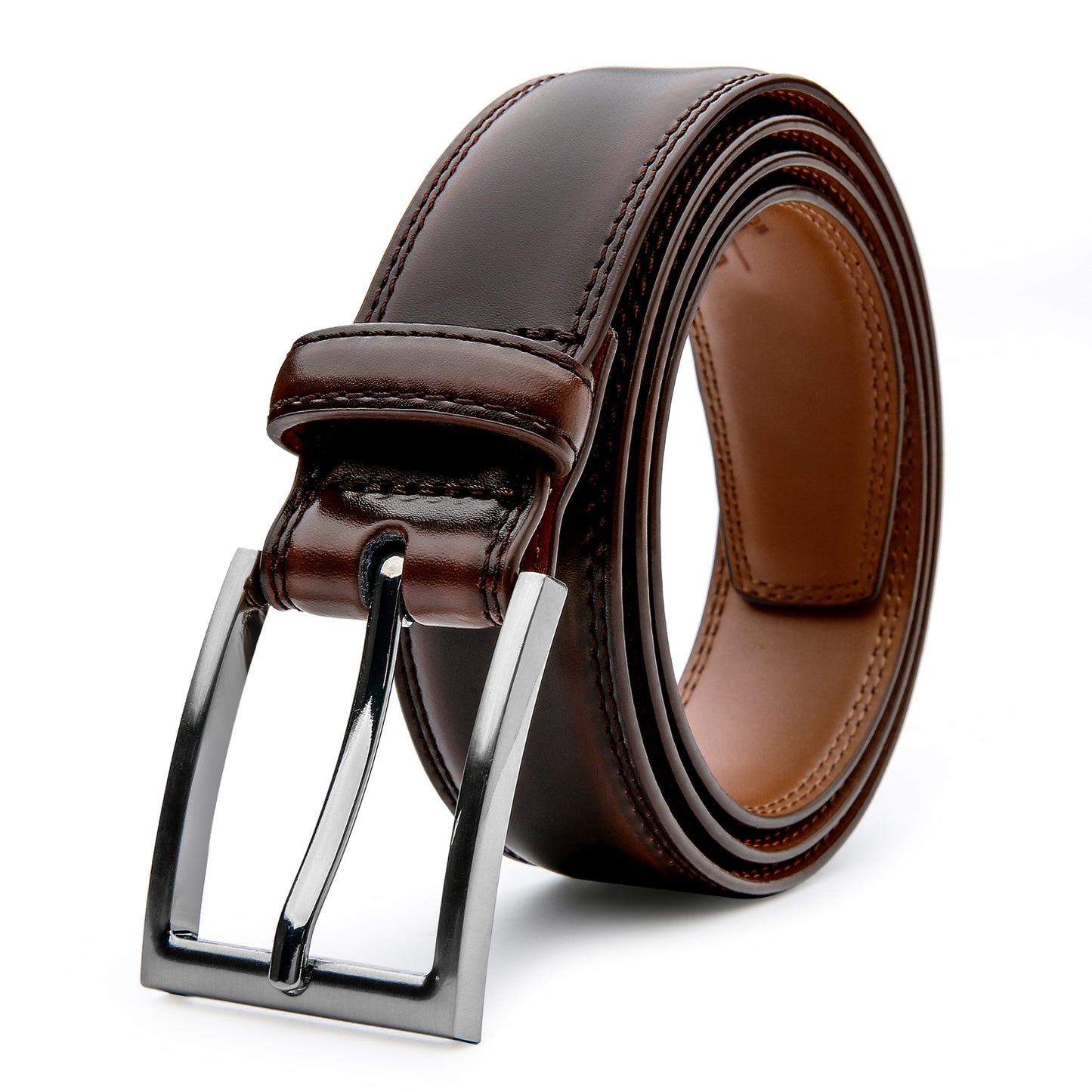 Men's Leather Belt, Fashion & Classic Casual Belt with Single Prong Buckle for Jeans, Pants, Work And Business, Gift for Dad & Husband NovaCart