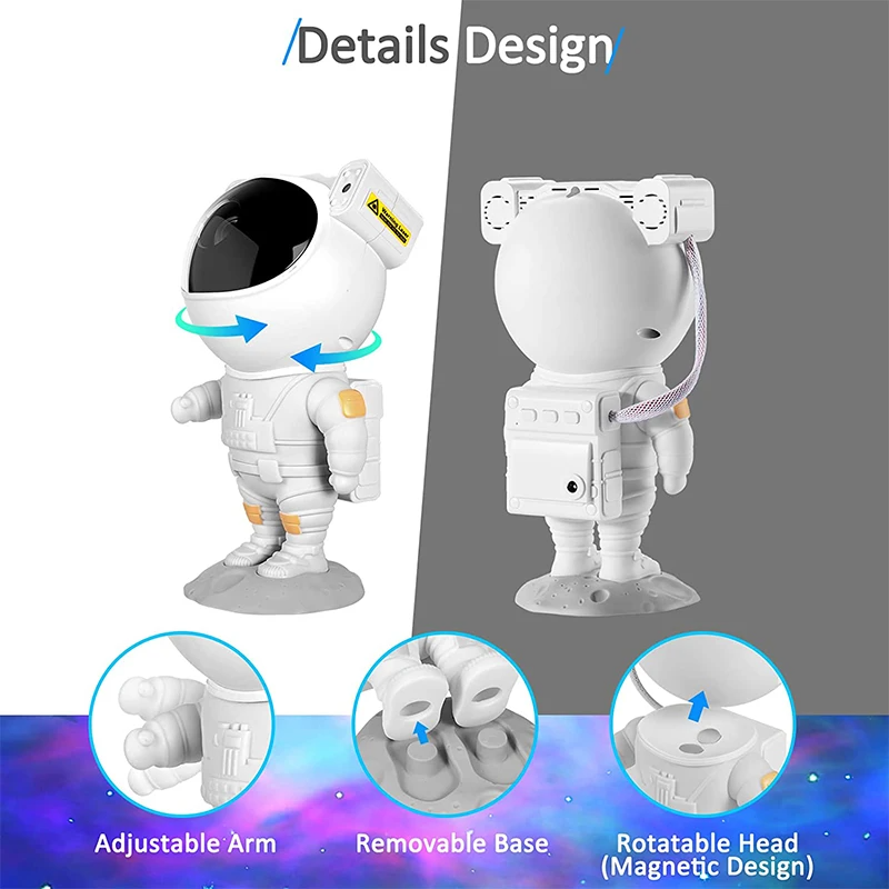 Astronaut Projector Galaxy Starry Sky Night Light Ocean Star LED Lamp Remote New Era Fashion LLc