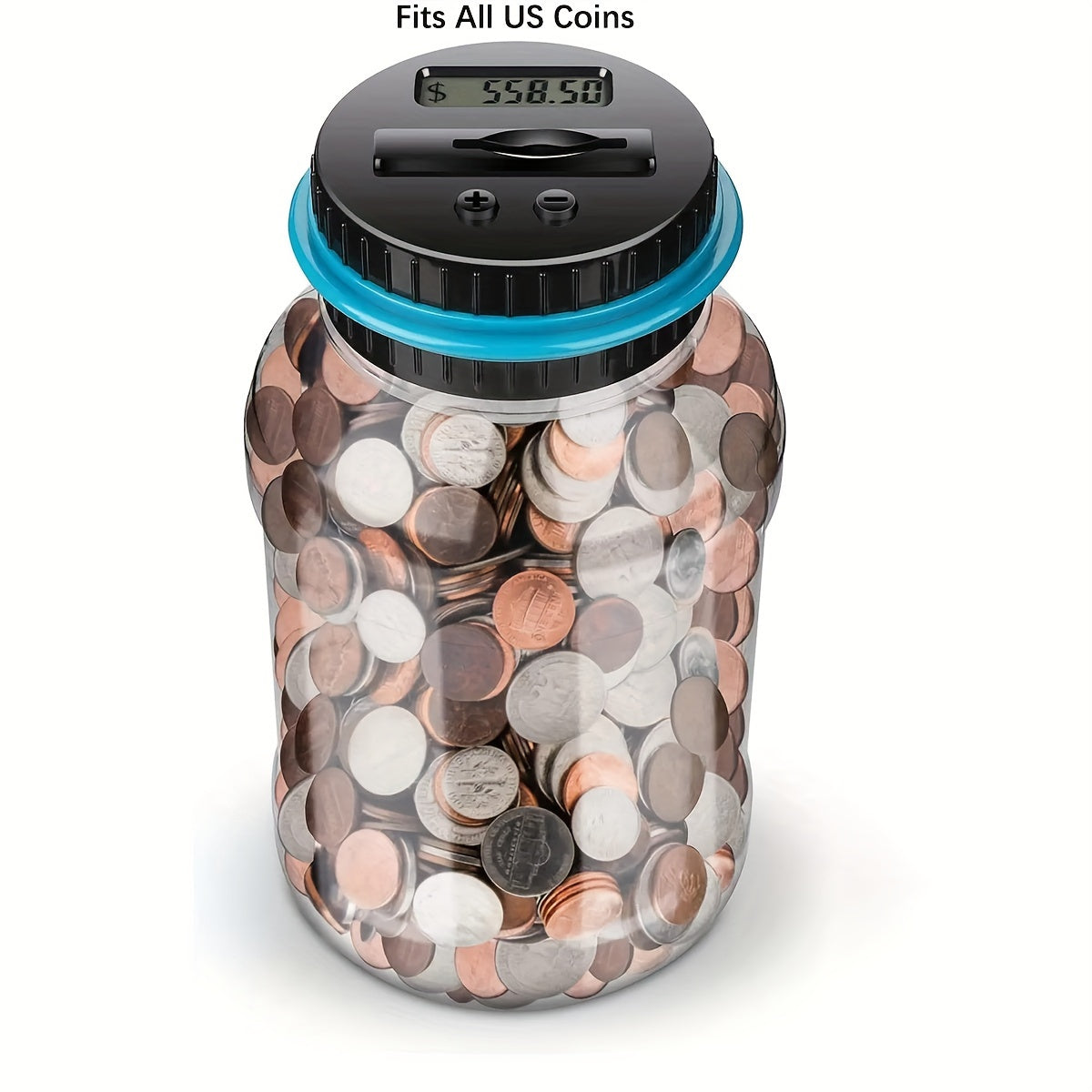 Piggy Bank, Counting Coin Bank, Digital Piggy Bank For Boys Kids, Money Saving Jar, Best Gift For Child, Designed For All US Coins Halloween/Thanksgiving Day/Christmas gift easter gift NovaCart