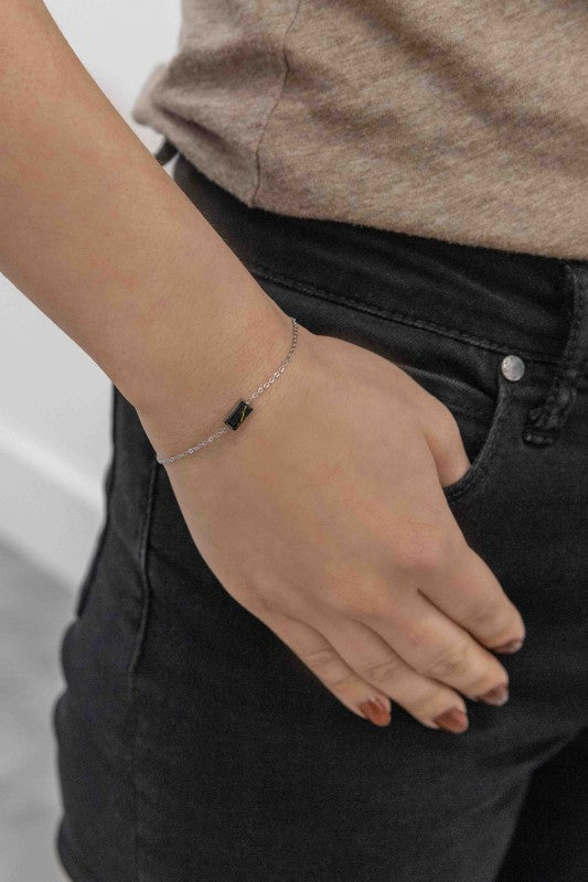 Beaming Bar Stone Bracelet | Silver Shop Style & More | Fresh Looks, Everyday Deals & Free Shipping