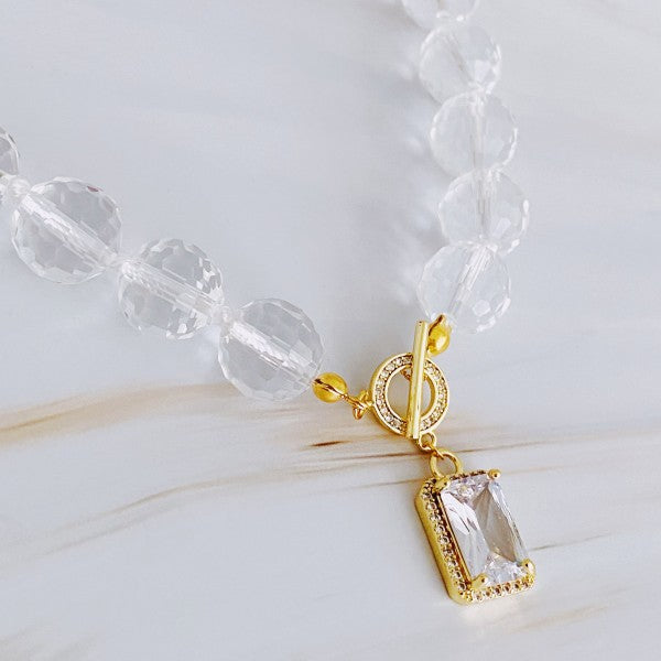 Clear Crystal Ball Chain Necklace Shop Style & More | Fresh Looks, Everyday Deals & Free Shipping