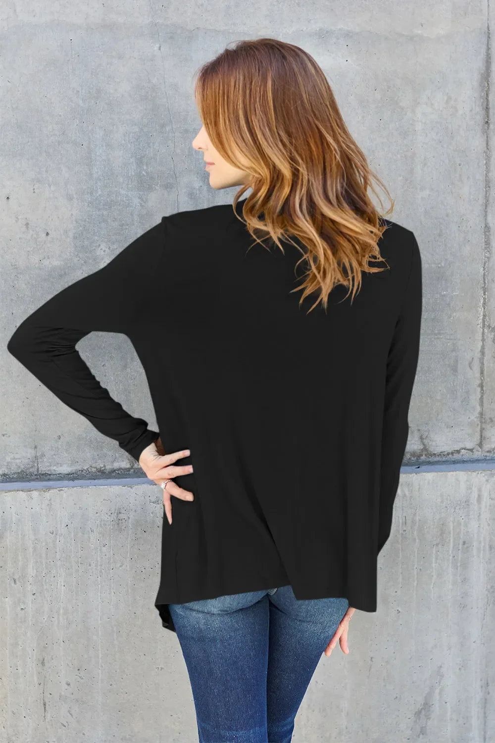 Basic Bae Full Size Open Front Long Sleeve Cardigan New Era Fashion LLc
