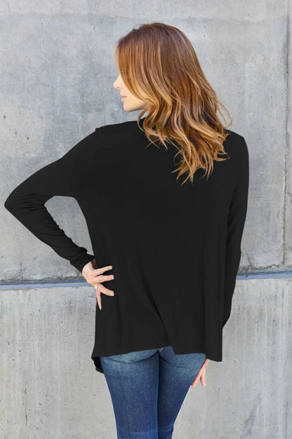 Basic Bae Full Size Open Front Long Sleeve Cardigan New Era Fashion LLc