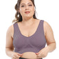 Plus Size Sports Bras for Women Seamless Bra with Pads Big Size Bralette Push Up Brassiere Bra Vest NovaCart