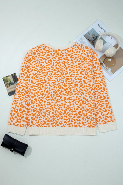 Leopard Drop Shoulder Chunky Cardigan Sweater Shop Style & More | Fresh Looks, Everyday Deals & Free Shipping