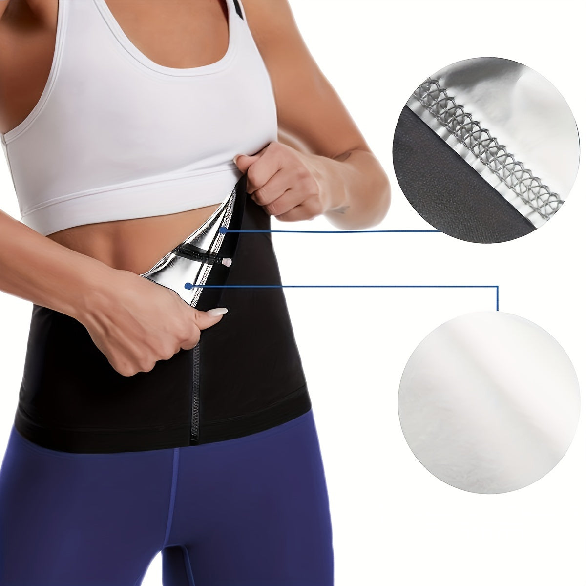 Women's Waist Trainer Shaper Sauna Sweat Belt Waist Trimmer NovaCart