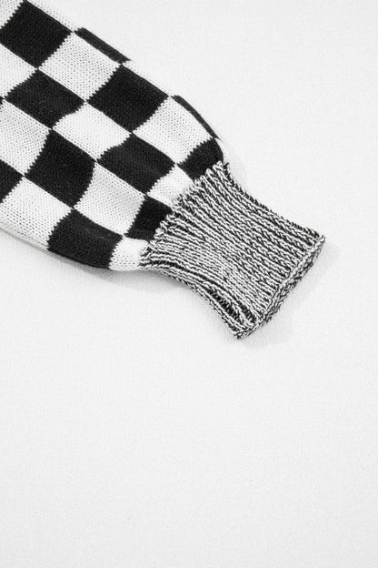 Checker Open Front Drop Shoulder Cardigan Shop Style & More | Fresh Looks, Everyday Deals & Free Shipping