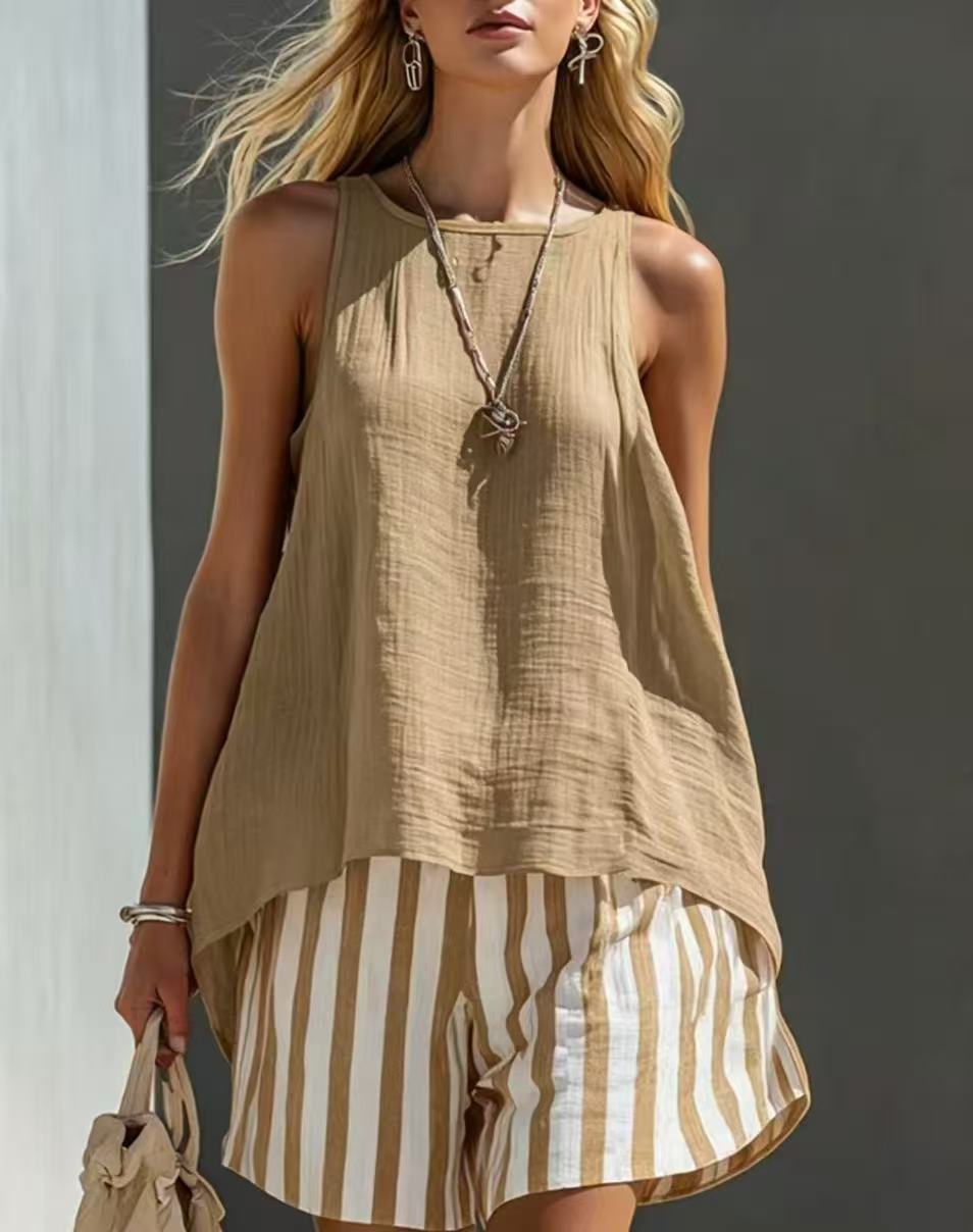 Women's V-Neck Long-Sleeve Loose-Fit Button-Up Shirt FitiqueFit