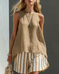 Women's V-Neck Long-Sleeve Loose-Fit Button-Up Shirt FitiqueFit