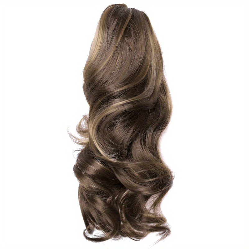 Claw Clip In Body Wave Hair Extensions Long Curly Wavy Ponytail Hair Extensions Synthetic Hair Pieces for Women Girls, Quick Hairstyle, Clip In Hair, Fashionable Wig, Loose Wave, Durable Clipins, Highquality Extensions, Wavy NovaCart