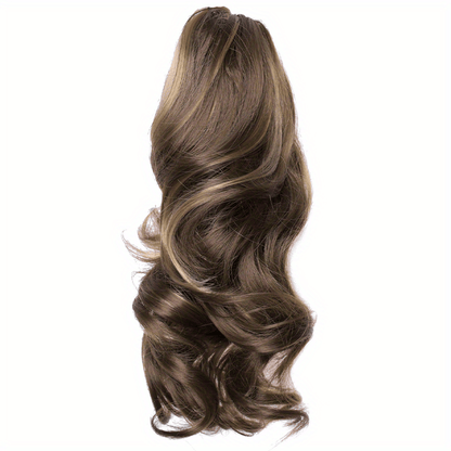 Claw Clip In Body Wave Hair Extensions Long Curly Wavy Ponytail Hair Extensions Synthetic Hair Pieces for Women Girls, Quick Hairstyle, Clip In Hair, Fashionable Wig, Loose Wave, Durable Clipins, Highquality Extensions, Wavy NovaCart