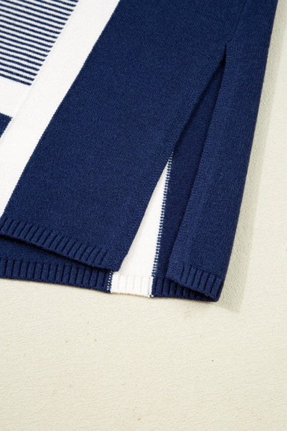 Stripe Colorblock Patchwork Dolman Sleeve Sweater Shop Style & More | Fresh Looks, Everyday Deals & Free Shipping