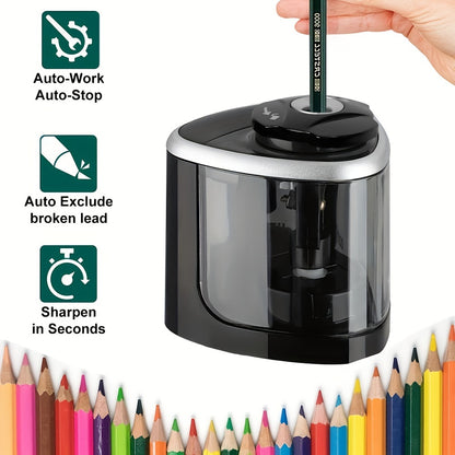 Electric Pencil Sharpener Desktop Automatic Office Stationery NovaCart
