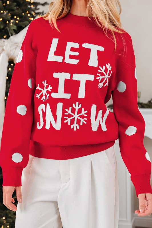 LET IT SNOW Christmas Holiday Sweater Shop Style & More | Fresh Looks, Everyday Deals & Free Shipping
