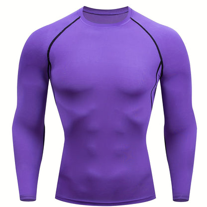 Men'S Quick-Dry Sportswear for Autumn And Winter, Suitable for Basketball, Morning Runs, And High-Elasticity Yoga Training NovaCart