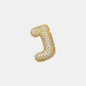EmberLuxe "Glimmer" Bubble Letter Pendant (A-K) Ivory Embers