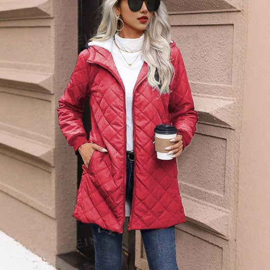 Women’s Cotton Jacket – Solid Color Lightweight Casual Outerwear FitiqueFit