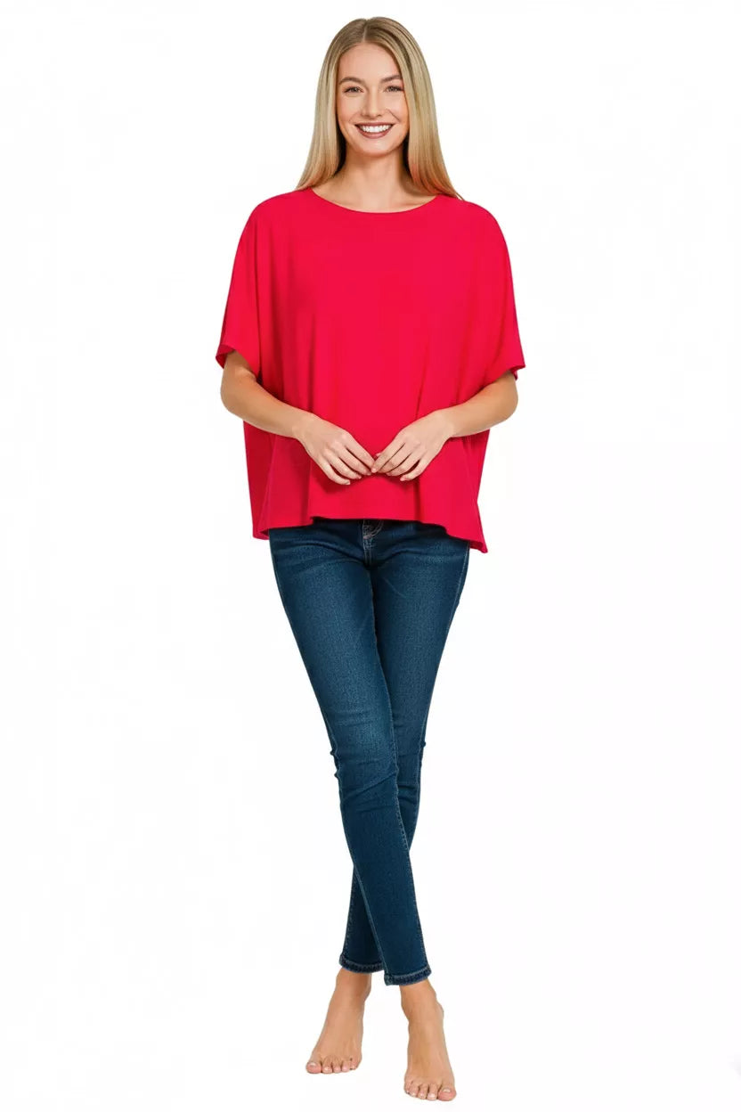 Zenana Round Neck Short Sleeve T-Shirt Montret