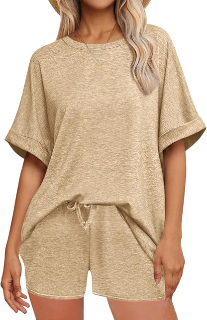 👕 Oversized T-Shirt & Drawstring Shorts Set – Ultimate Casual Comfort FitiqueFit