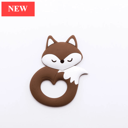 New Sets Baby Silicone Teether Rodent Silicone Animal Fox Teeth Chew Children Goods Stevvex