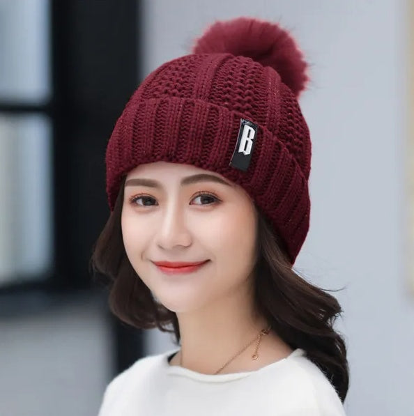 Women’s Winter Beanie Hat & Scarf – Warm Knitted Skull Cap Style FitiqueFit