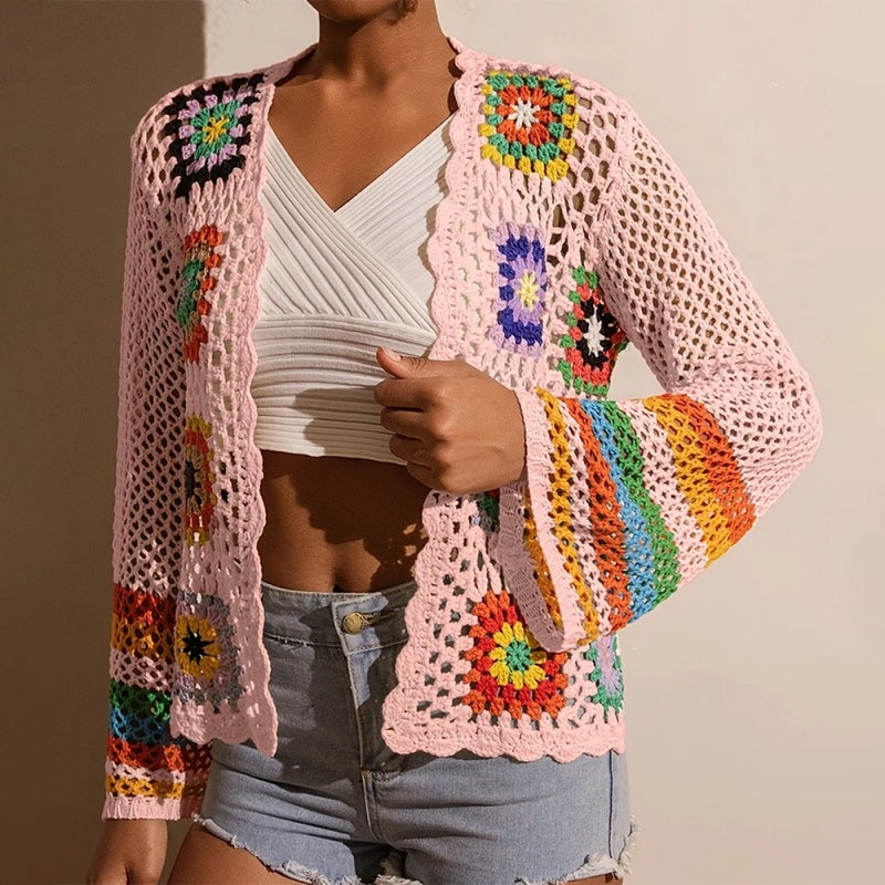 Women's Elegant Crochet Cardigan FitiqueFit