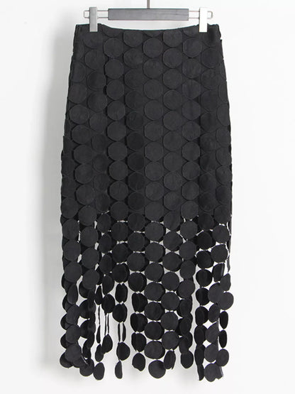 Fringe Midi Skirt See size chart under “more details” The Fashion Celestial