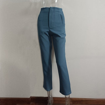 Women's High-Waisted Straight Leg Pants FitiqueFit