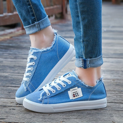 Women'S Casual Round Toe Solid Color Canvas Shoes, Small White, Flat Bottom, PVC Sole, Fabric Upper And Insole, Hand Wash, No Dry Clean, Spring, Autumn, All Season 2022 NovaCart