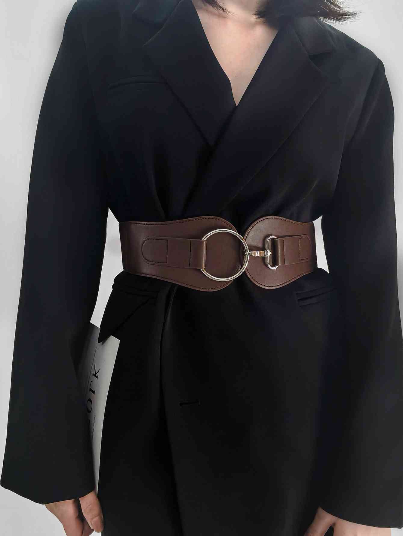 Elegant Fashion PU Elastic Wide Belt – Adjustable Comfort Fit See size chart under “more details” The Fashion Celestial