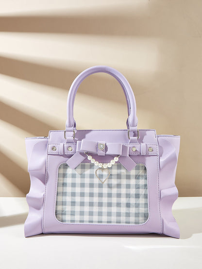 Love Handbag Lace Pearl Women's Messenger Bag See size chart under “more details” The Fashion Celestial