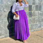 Women's Elegant Pleated Personality Big Skirt Grayceful LLC