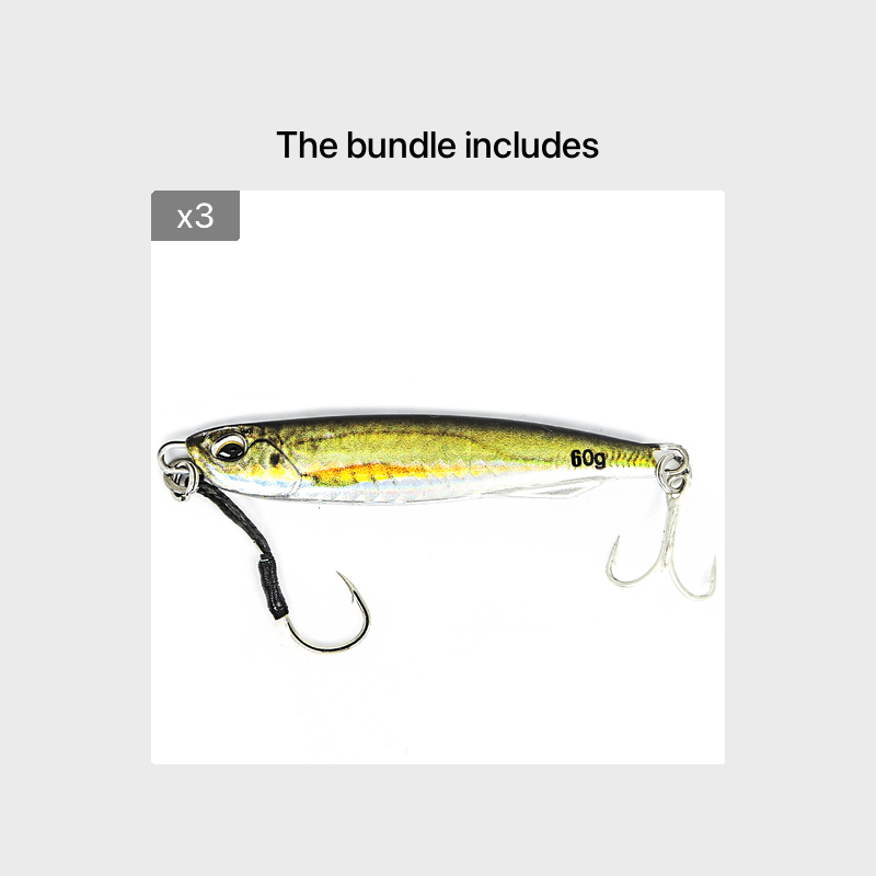 B&U Metal Cast Jig - 3D Printed Spoon Casting Jigging for Saltwater Fishing - 30G/40G/60G Artificial Bait Tackle with Enhanced Durability and Realistic Design NovaCart