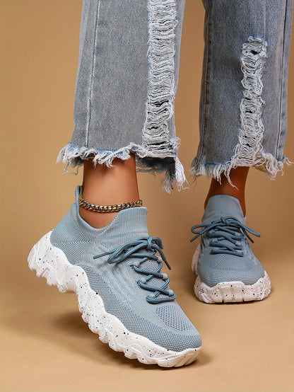 Women'S Plus Size Casual Sports Shoes | Lightweight Breathable Running Shoes, Fashionable Slip-On Style, Low Top, Round Toe, Fabric Upper and Insole, Rubber Sole NovaCart