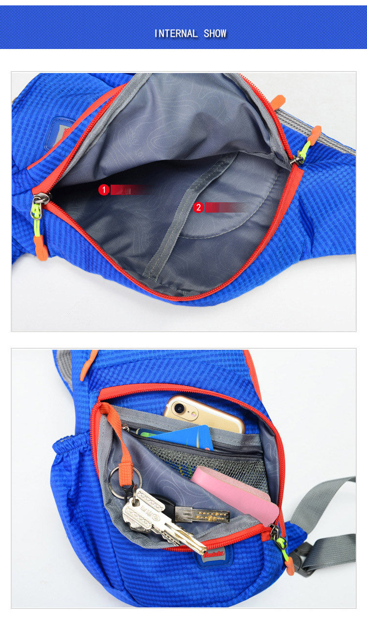 [Nylon Shoulder Bag] Nylon Shoulder Bag - Crossbody Chest Bag for Men and Women - Casual Sports Water Bottle Chest Bag - Outdoor Cycling Bag NovaCart