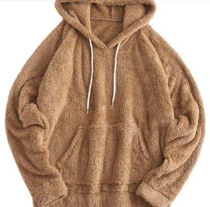 Cozy Ear-Hooded Fleece Sweatshirt  Ultra-Warm Winter Wear