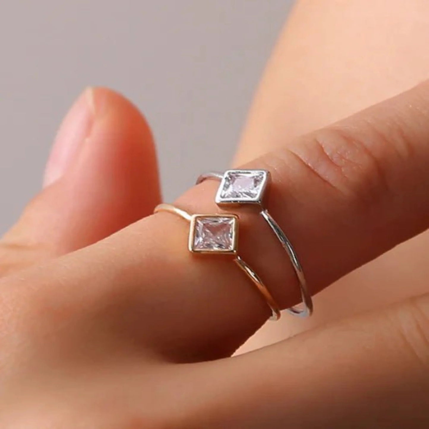 Trinity Stack Ring Set Ivory Embers