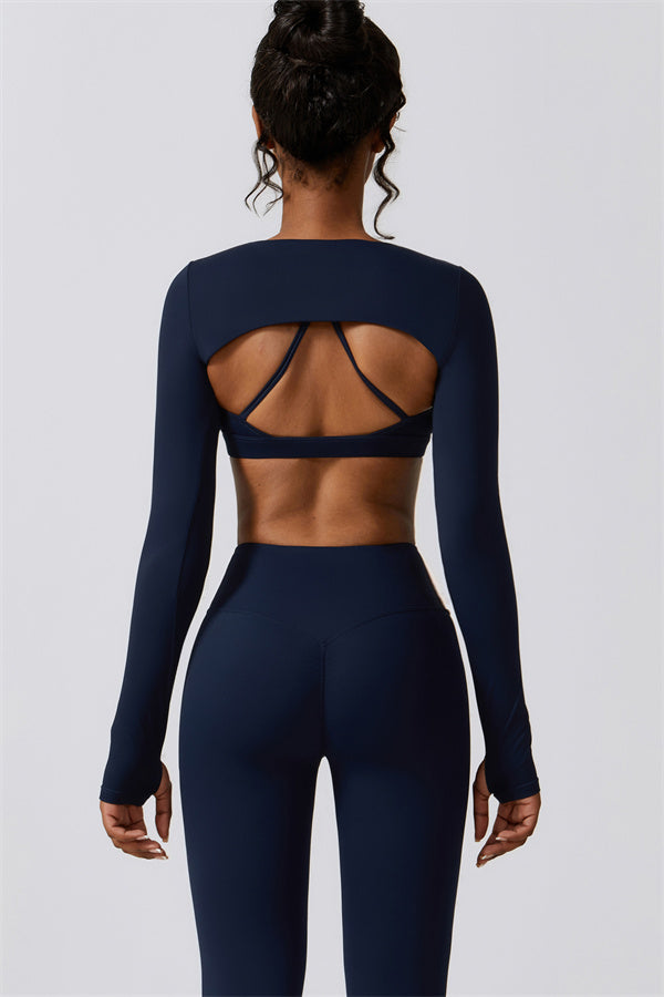 Juno Star Crop Top Sports Bra Leggings 3-Piece Set Fitglutes Activewear Gymwear Sportswear & Workout Clothes