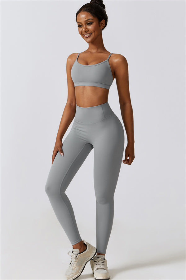 Juno Star Sports Bra Leggings 2-Piece Set Fitglutes Activewear Gymwear Sportswear & Workout Clothes