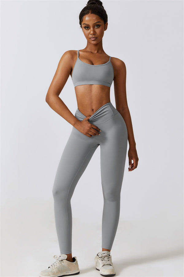 Juno Star Sports Bra Leggings 2-Piece Set Fitglutes Activewear Gymwear Sportswear & Workout Clothes