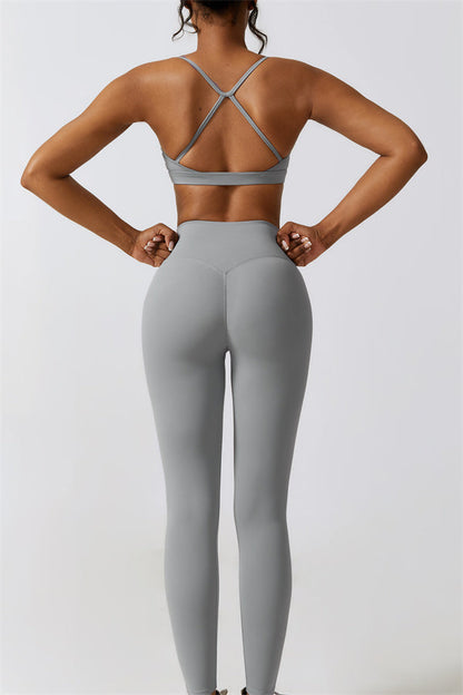 Juno Star Sports Bra Leggings 2-Piece Set Fitglutes Activewear Gymwear Sportswear & Workout Clothes