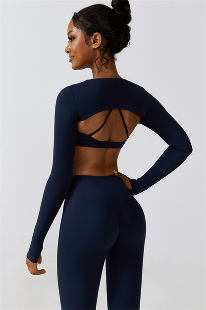 Juno Star Crop Top Sports Bra Leggings 3-Piece Set Fitglutes Activewear Gymwear Sportswear & Workout Clothes