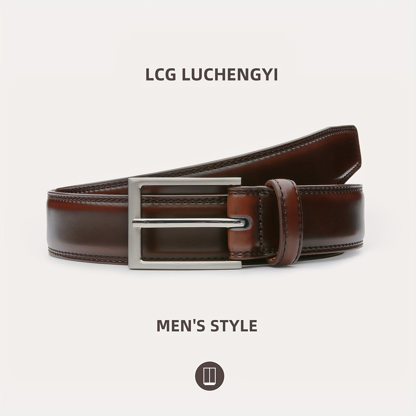 Men's Leather Belt, Fashion & Classic Casual Belt with Single Prong Buckle for Jeans, Pants, Work And Business, Gift for Dad & Husband NovaCart