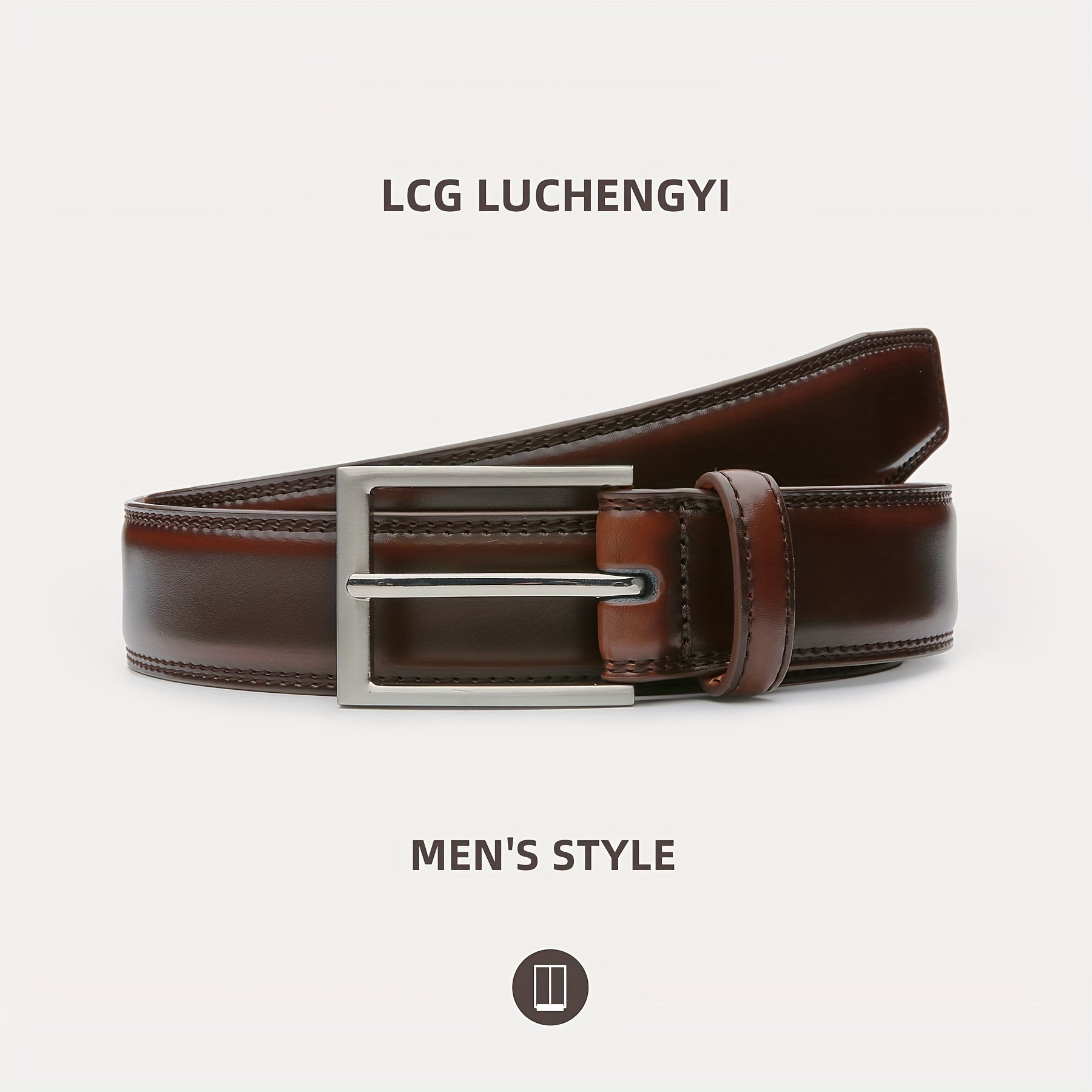 Men's Leather Belt, Fashion & Classic Casual Belt with Single Prong Buckle for Jeans, Pants, Work And Business, Gift for Dad & Husband NovaCart
