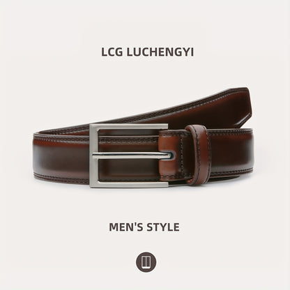 Men's Leather Belt, Fashion & Classic Casual Belt with Single Prong Buckle for Jeans, Pants, Work And Business, Gift for Dad & Husband NovaCart