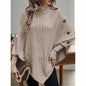 Women's Asymmetry Hem Turtleneck Sweater FitiqueFit