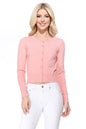 Gem Button Crew Neck Long Sleeve Sweater Cardigan Shop Style & More | Fresh Looks, Everyday Deals & Free Shipping